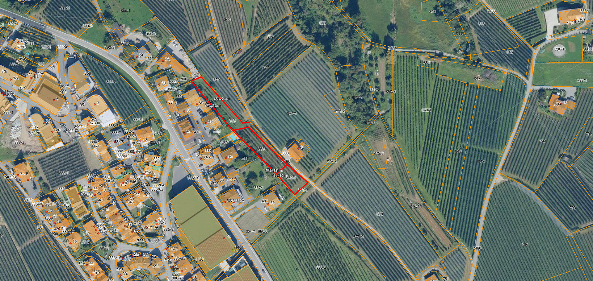 Baugrund in Auffüllzone B2 in Tisens zu verkaufen