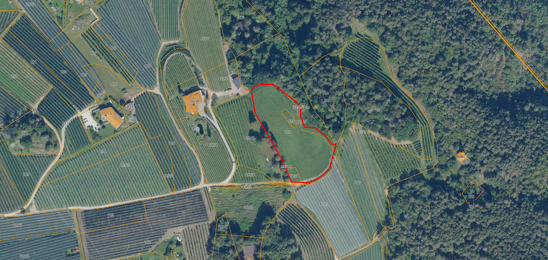 Terreno agricolo con bosco in vendita a Tisens