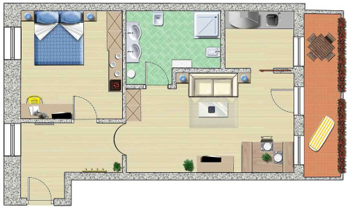 Residence mit Restaurant/Pizzeria zu verkaufen