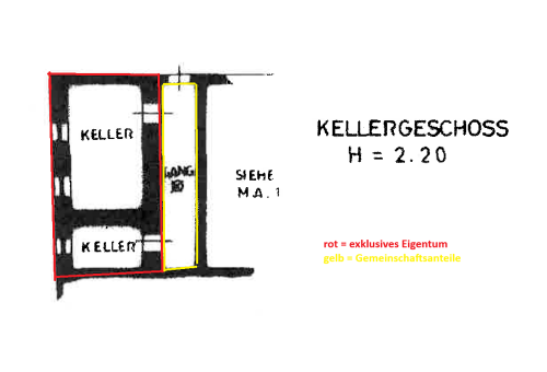 Teil eines älteren Wohnhauses im Zentrum zu verkaufen