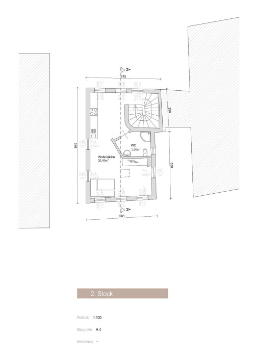 Gebäude mit Geschäftslokal und Wohnung im Zentrum zu verkaufen